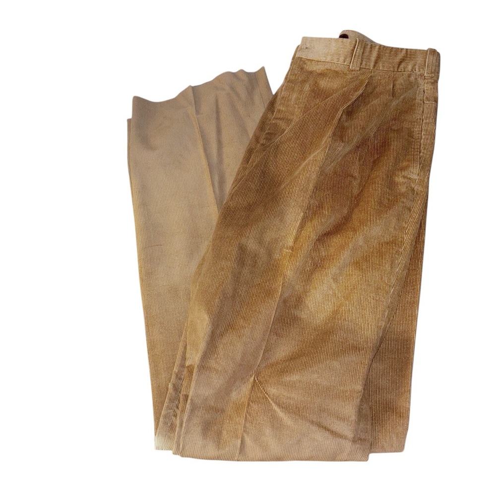 NWT VINTAGE COACH Corduroy Pants|100% Cotton|Unhemmed|Made in USA|Braces Buttons